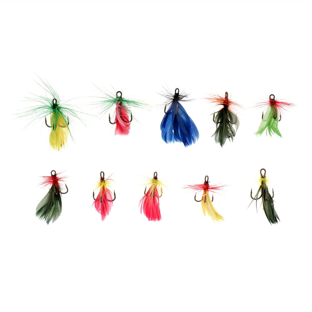 YUNSI Baites and Attactants 10Pcs Hand-Tied Nymph Flies Fishing Flies Assortment Fishing Lures Fly Fishing Assortment for Fishing