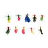 YUNSI Baites and Attactants 10Pcs Hand-Tied Nymph Flies Fishing Flies Assortment Fishing Lures Fly Fishing Assortment for Fishing view 1