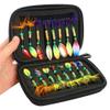 YUNSI Baites and Attactants 17pcs/Set Fishing Lure Eva Composite Sequin Fishing Spinner Lures + Portable Carry Bag Packing: EVA Foam Inner core for Fishing view 1