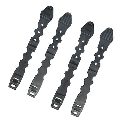 Aekvinks 4 Packs Tactical MOLLE Malice Clips Short Coyote 5.9in Black