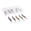 HangFuture 10x Spoon Fishing Lure Trout Lure Paillette Hard Bait Wobblers Sequins Baits Fishing Lures for Fishing(8g) view 4