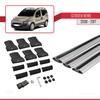 Compatible with Citroen Nemo 3 (225) 2008-2017 Fly Model Car Roof Rack Cross Bar Grey Aluminium 3 Bars view 4