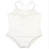Manyakai Kids Girls Sleeveless Gymnastic Ballet Dance Leotard Camisole Tank Top Bodysuit Dancewear White 7-8 Years view 3