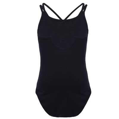 Manyakai Kids Girls Sleeveless Gymnastic Ballet Dance Leotard Camisole Tank Top Bodysuit Dancewear Black 3-4 Years