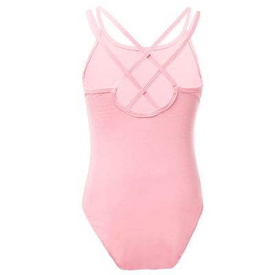 Manyakai Kids Girls Sleeveless Gymnastic Ballet Dance Leotard Camisole Tank Top Bodysuit Dancewear Pink 7-8 Years