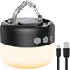 LED Camping Lantern Rechargeable 1000LM, Up to 300H Running Time Camping Tent Light, 6700mAh Emergency Hanging Light for Hurricane, Power Outages, Home, Hiking, Water-Resistant, Black view 2
