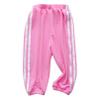 YONGHS Cotton Sweatpants for Toddler Little Boys Girls Side Stripes Harem Pants Jogger Pants Athletic Wear Hot Pink 12-18 Months view 1