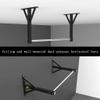 NCRD Pull-Up Bars Horizontal Bar, Home Gym Steel Ceiling Wall Hanging Pull-up Horizontal Bar Double Moment Arm Swing Holder Sandbag Holder view 4