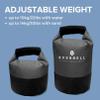 Exerbell Foldable & adjustable kettlebell 2-14 kg (Grey)  water- and sandbag kettlebell  Versatile Sandbag Training & Weight Bag  Premium Strength Training Equipment view 4