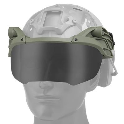 NC Can Be Quickly Connected To The Tactical Fast Helmet External Flip Goggles, Safety goggles With 2-Color lenses,Side ARC Rails