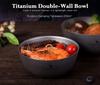 Boundless Voyage 250ML Titanium Double Wall Bowl Ultralight Portable Metal Food Rice Bowl Indoor Outdoor Camping Tableware for Adult Children Ti1093T view 2