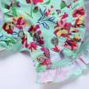 Yihuimin 0-24M Infant Baby Girls One-Piece Swimsuit Floral Printed Swimwear Ruffle Bathing Suit Rash Guard Light Green 18-24 Months view 4