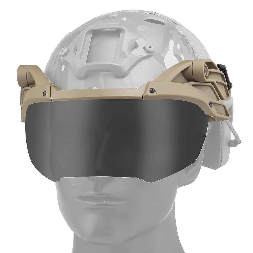 KODENOR Fast Helmet Flip Tactical Goggles Anti Fog Processing for Airsoft Paintball Wargame (Color : GG-002-T)