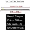 AMEYXGS 12 pcs Bowfishing Arrow and Bowfishing Reel Set Fishing Arrows with Broadheads and Safty Slides for Compound Bow and Recurve Bow Fishing Hunting (Black Arrow+Reel) view 4