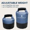Exerbell Foldable & adjustable kettlebell 2-14 kg (Blue)  water- and sandbag kettlebell  Versatile Sandbag Training & Weight Bag  Premium Strength Training Equipment view 4