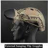 Can Be Quickly Connected to The Tactical Fast Helmet External Flip Goggles, Safety Goggles with 2-Color Lenses,Side ARC Rails view 2