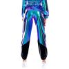 Metallic Pants Streetwear Women Shiny Jogger Rave Pants Casual High Waisted Harem Pant Punk Holographic Hip Hop Sweatpant Disco Dance Hip Hop Leggings Wet Look Club Wear Holographic Blue Large view 4