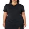 Amazon Essentials Women's Tech Stretch Tennis T-Shirt, Black, Medium view 1