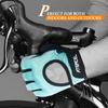 ATERCEL Weight Lifting Gloves Full Palm Protection, Workout Gloves for Gym, Cycling, Exercise, Breathable, Super Lightweight for Men and Women(Aqua, XL) view 4