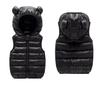 EISHOW Little Baby Girls Boys Warm Sleeveless Waistcoat Cute Hooded Puffer Vest Winter Lightweight Zipper Down Jacket Outwear (Black,18-24 Months,18 Months,24 Months) view 2