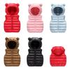 EISHOW Little Baby Girls Boys Warm Sleeveless Waistcoat Cute Hooded Puffer Vest Winter Lightweight Zipper Down Jacket Outwear (Black,18-24 Months,18 Months,24 Months) view 3
