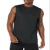 Amazon Essentials Men's Active Performance Tech Muscle Sleeveless Tank Top Workout Shirt, Pack of 2, Black/Lime Green, Large view 2