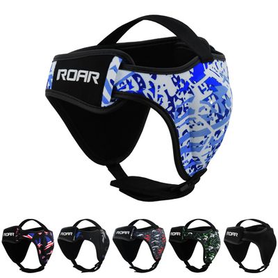 ROAR-INT Wrestling Headgear Men BJJ Ear Guard Protection MMA Grappling Cauliflower Helmet (Lion, One-Size)