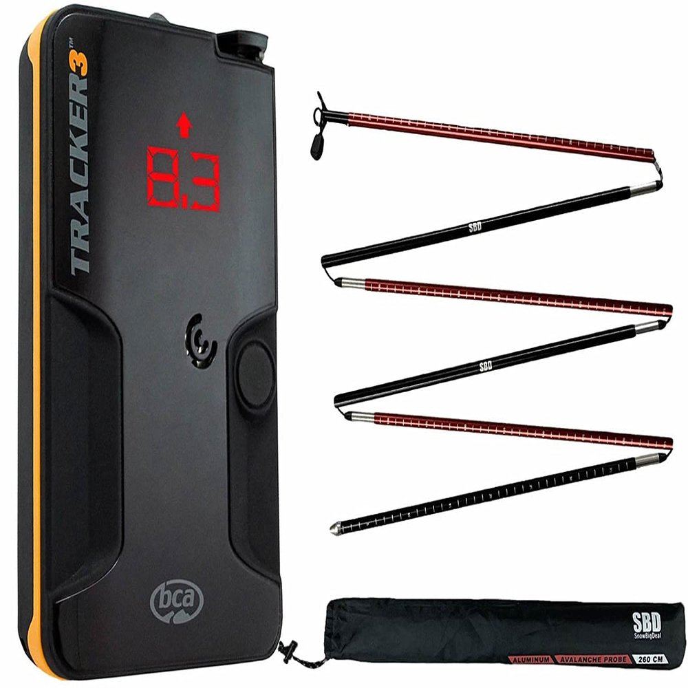 SnowBigDeal BCA Tracker 3 Avalanche Beacon + 260cm Avalanche Probe 260cm SBD Probe
