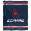 University of Richmond Spiders Blanket, 50"x60" Primary Logo Stripes, Silky Touch Super Soft Throw view 2