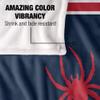 University of Richmond Spiders Blanket, 50"x60" Primary Logo Stripes, Silky Touch Super Soft Throw view 4