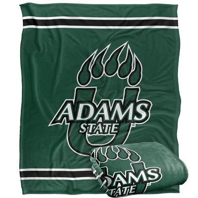 Adams State University Grizzlies Blanket, 50"x60" Primary Logo Stripes, Silky Touch Super Soft Throw