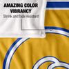 Albany State University Golden Rams Blanket, 50"x60" Primary Logo Stripes, Silky Touch Super Soft Throw view 4