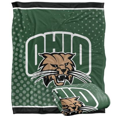 Ohio University Bobcats Blanket, 50"x60" Logo Dots, Silky Touch Super Soft Throw