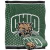 Ohio University Bobcats Blanket, 50"x60" Logo Dots, Silky Touch Super Soft Throw view 1