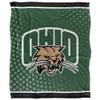 Ohio University Bobcats Blanket, 50"x60" Logo Dots, Silky Touch Super Soft Throw view 2