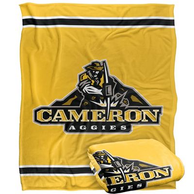 Cameron University Aggies Blanket, 50"x60" Primary Logo Stripes, Silky Touch Super Soft Throw