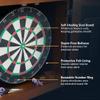 Hathaway Farmington 18-in Bristle Dart Board and Cabinet Set  Includes Self Healing Sisal Board, Rotatable Number Ring, Chalk Scoreboards & Steel-Tip Darts - Complete Dart Accessories - Walnut view 3