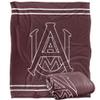 Alabama A&M University Bulldogs Blanket, 50"x60" Primary Logo Stripes, Silky Touch Super Soft Throw view 1