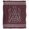 Alabama A&M University Bulldogs Blanket, 50"x60" Primary Logo Stripes, Silky Touch Super Soft Throw view 2
