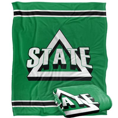 Delta State University Statesmen Blanket, 50"x60" Primary Logo Stripes, Silky Touch Super Soft Throw