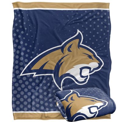 Montana State University Bobcats Blanket, 50"x60" Logo Dots, Silky Touch Super Soft Throw