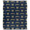 Quinnipiac University Bobcats Blanket, 50"x60" Logo Pattern, Silky Touch Super Soft Throw view 2