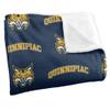 Quinnipiac University Bobcats Blanket, 50"x60" Logo Pattern, Silky Touch Super Soft Throw view 3