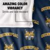 Quinnipiac University Bobcats Blanket, 50"x60" Logo Pattern, Silky Touch Super Soft Throw view 4