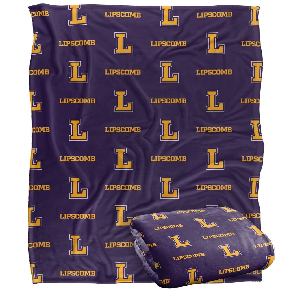 Lipscomb University Bisons Blanket, 50"x60" Logo Pattern, Silky Touch Super Soft Throw