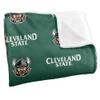 Cleveland State University Vikings Blanket, 36"x58" Logo Pattern, Silky Touch Super Soft Throw view 3