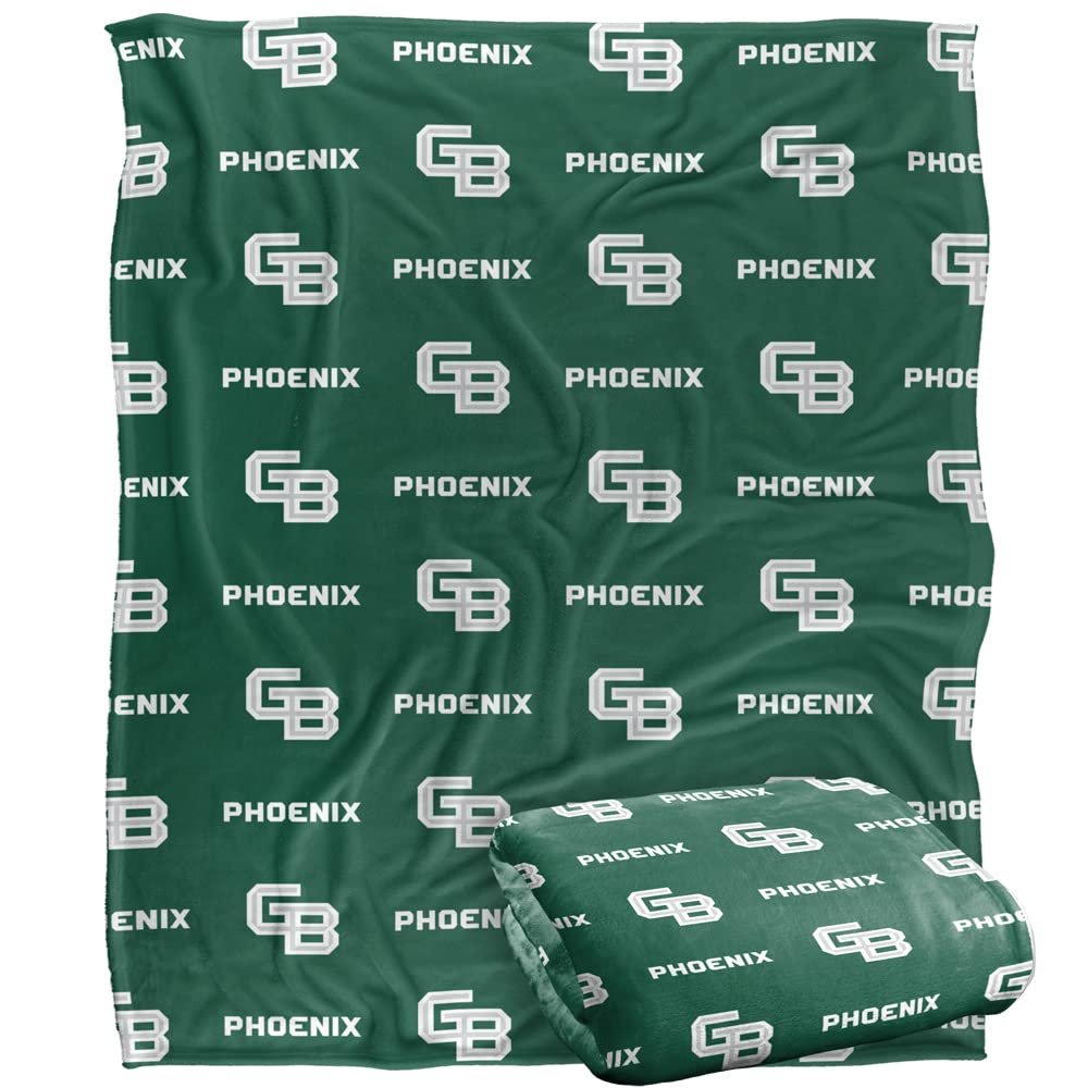 University of Wisconsin-Green Bay Phoenix Blanket, 50"x60" Logo Pattern, Silky Touch Super Soft Throw
