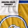 Albany State University Golden Rams Blanket, 36"x58" Primary Logo Stripes, Silky Touch Super Soft Throw view 4
