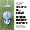 Alignment Ball Mark - Putting Alignment Aid Tool - Golf Ball Marker - Rotate to Aim - Golf Gift Accessory for Men & Women Golfers - USGA Compliant - Blue view 3