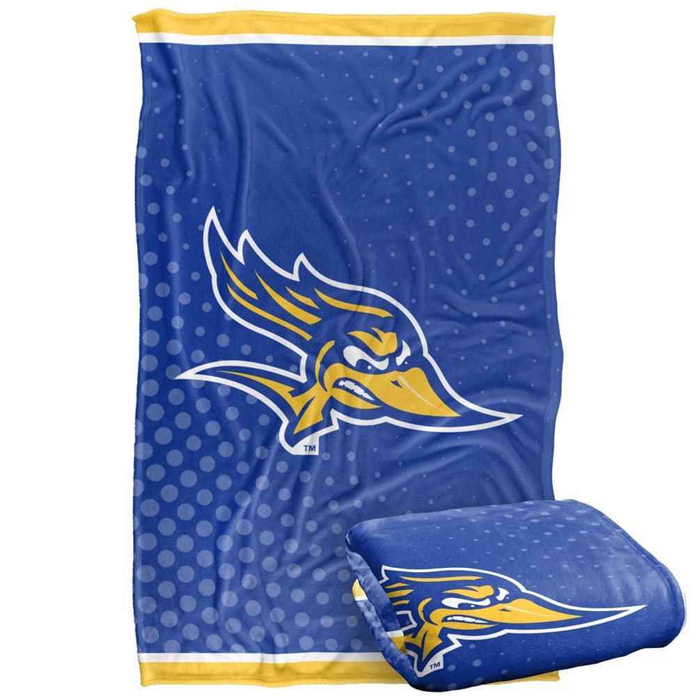 California State University, Bakersfield Roadrunners Blanket, 36"x58" Logo Dots, Silky Touch Super Soft Throw